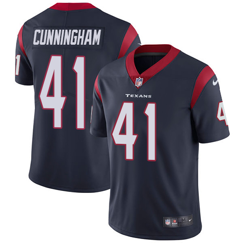 Nike Texans #41 Zach Cunningham Navy Blue Team Color Men's Stitched NFL Vapor Untouchable Limited Jersey